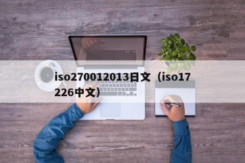 iso270012013日文（iso17226中文）