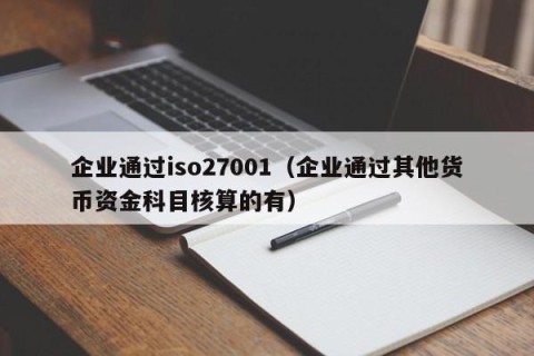 企业通过iso27001（企业通过其他货币资金科目核算的有）